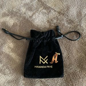 Miranda Frye Gold filled pendant Letter A